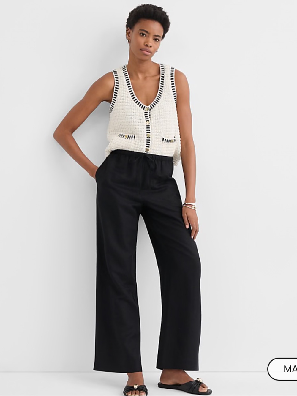 Sawyer Pull on pants linen S